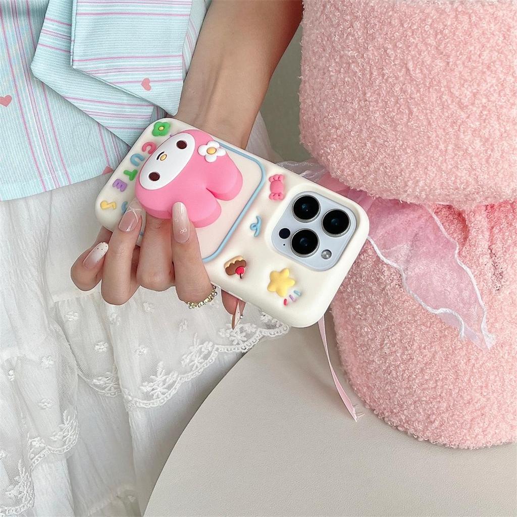 Sanrio Cartoon Rotating Stand Phone Case for iPhone 14/13/12/11 Pro Max