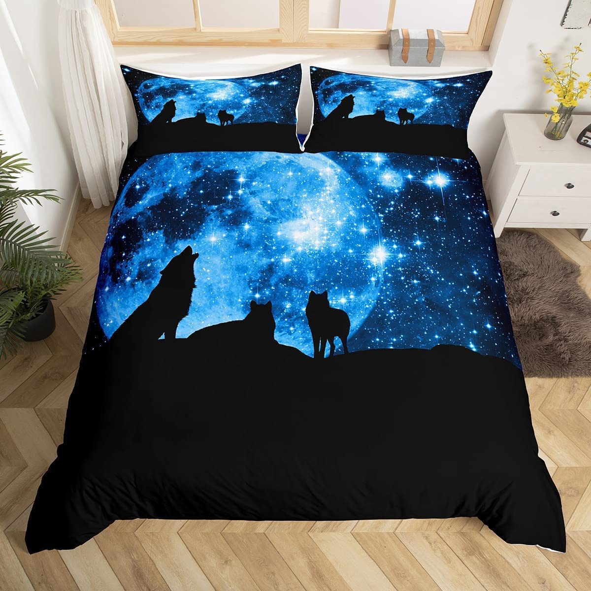 

Мягкий комплект пододеяльника Galaxy для десяти детей, детский комплект постельного белья «Звездное небо», космический теплый чехол на одеяло с наволочками, мягкая микрофибра, дизайн на молнии 120*200cm Single