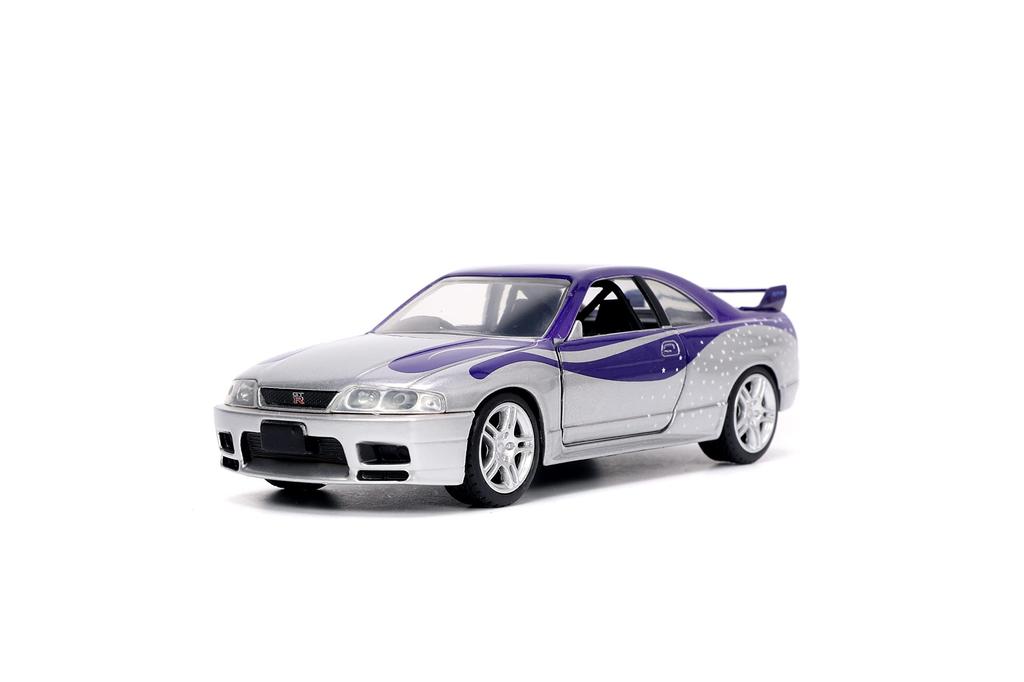 Fast & Furious 1:32 1995 Nissan Skyline GT-R (BNCR33) Diecast Car Toy for Kids and Adults