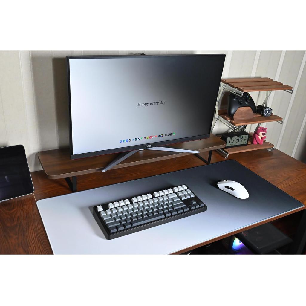 Large Gaming Mouse Gradient Large Cloth Mouse 90x40cm x Thick Keyboard Rubber Base Table Mat and White [KEYIRANGNI] Pad, Pattern, Pad, 0.3cm, Pad,