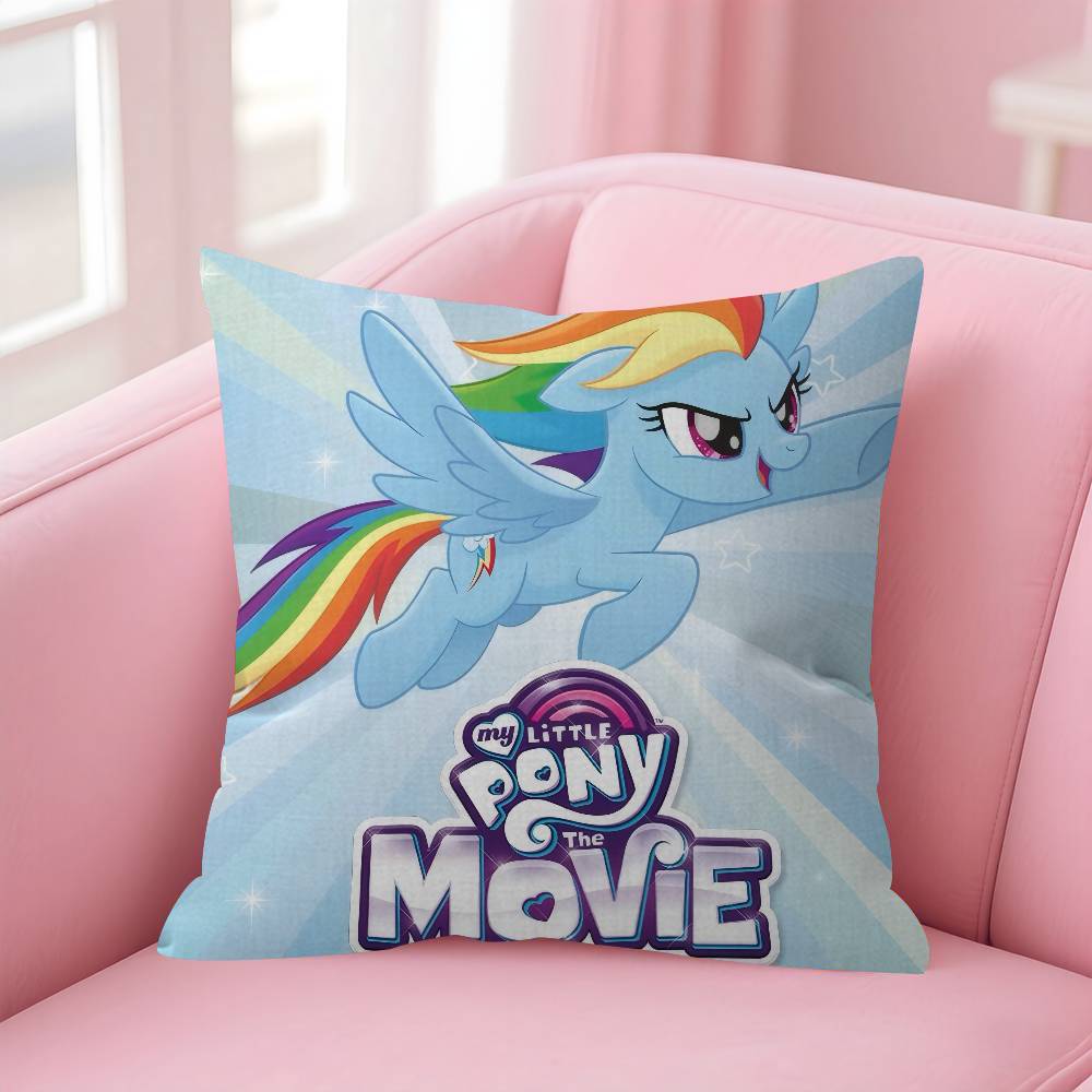 Maple Design Cushion Cover Happy Autumn Harvest Decor Holiday Decorati Pillow Cover Cartoon My L-Little P-Pony Pink