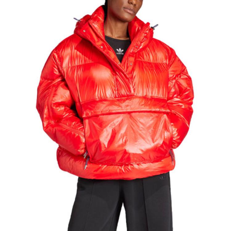 adidas Originale PUFFED Überwurfjacke Daunenjacke Damen Hellrot IR7114
