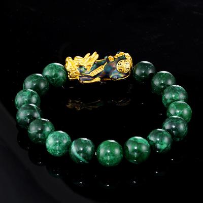 Natural Green Jade Pi Xiu Charm Bracelets