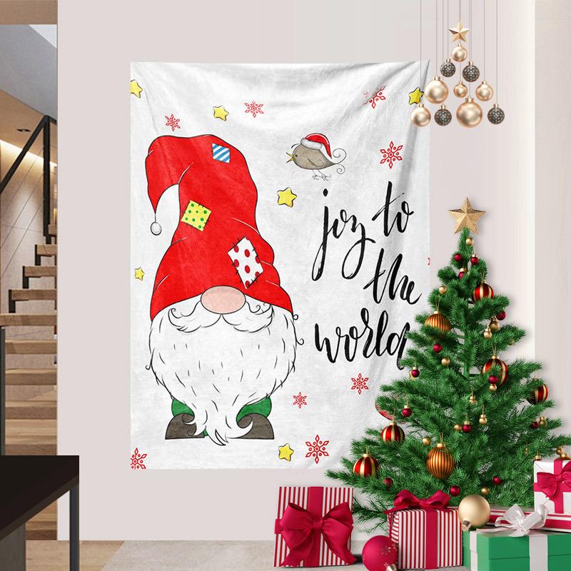 Cross-border Snowman Christmas Series Tapestry Digital Printing Hanging Cloth Foreign Trade