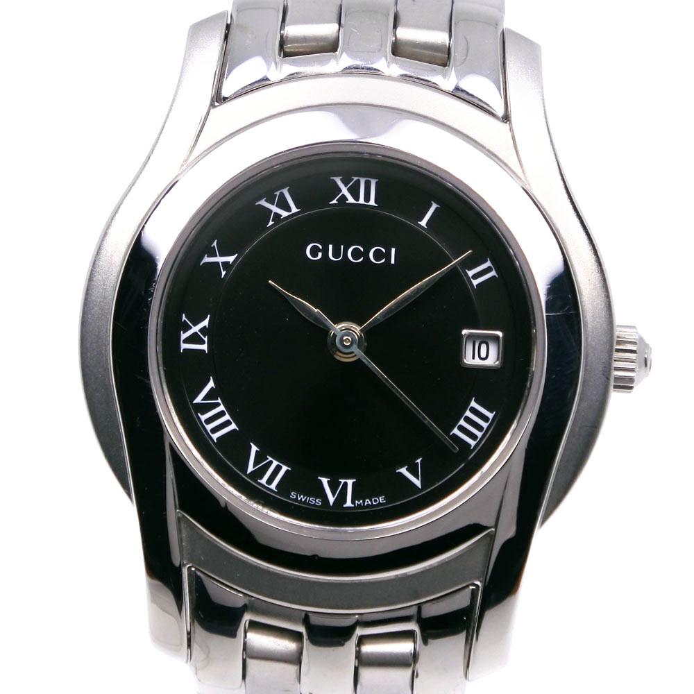 

GUCCI G class Watches 5500L blackDial Stainless Steel Quartz Analog display Women Used