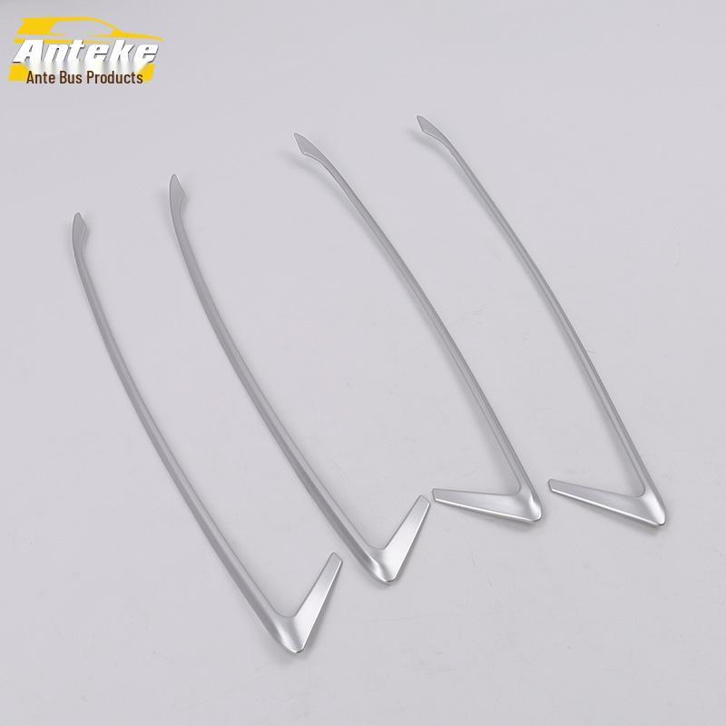 Compatible Door Interior Decoration Strip for 14 Fit Models - Stainless Steel Car Body Edge Trim Sticker.