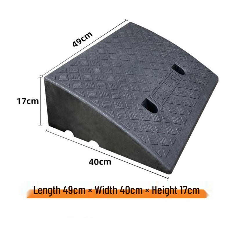 Non-Slip Plastic Curb Ramp for Cars and Stairs