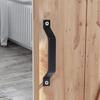 2Pcs Elegant Sliding Barn Door Handles 6.10Inch Aluminum Alloy Pull Accessory for Kitchen Cabinets and Furniture Door