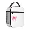 Bestselling Pink Bow Trendy All Season School Lunch Bag Boating Trip Lunch Bag