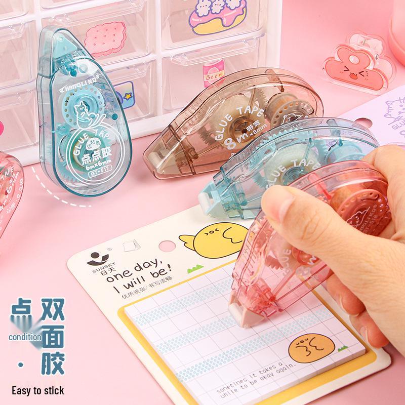 High Viscosity Transparent Double-Sided Correction Tape for Students