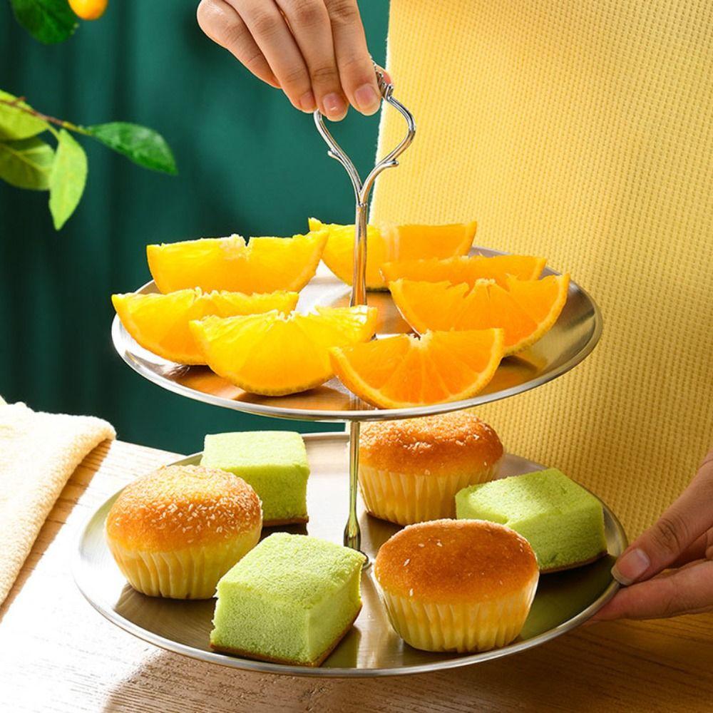 Stainless steel Stainless Steel Fruit Stand Easy to Use Dessert Display Holder  Wedding