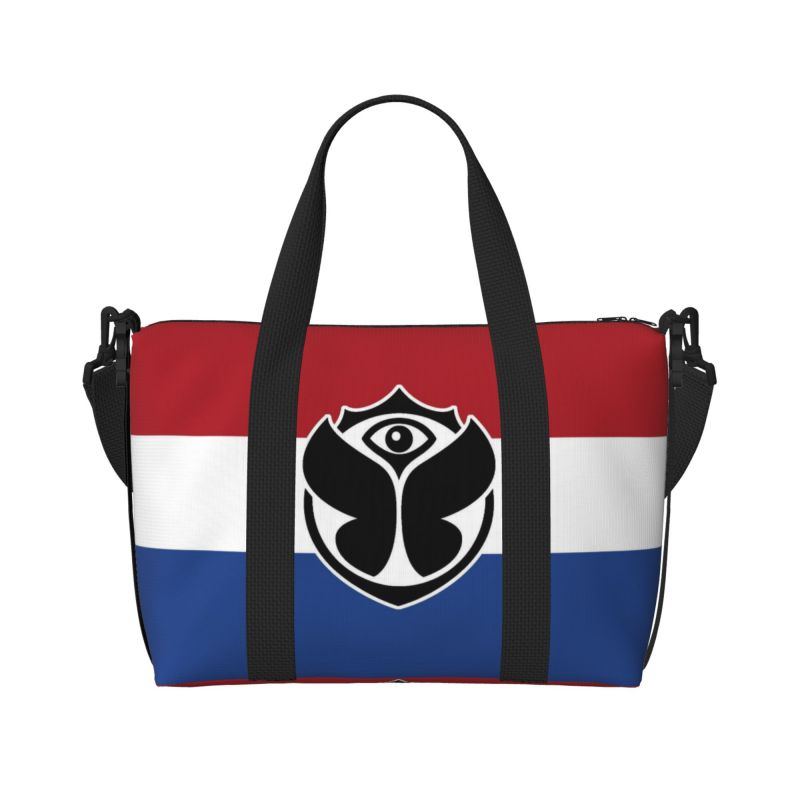 

Custom Tomorrowland Travel Bags Women Belgian Electronic Dance Music Festival Shoulder Bag Portable Waterproof Luggage Bag