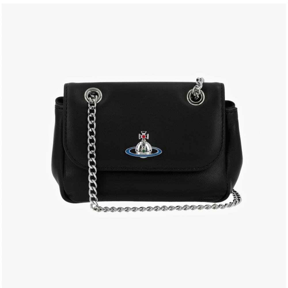 Vivienne Westwood 5c01000dw L001l N403 Nappa Small Pulse Chain Crossbody Bag