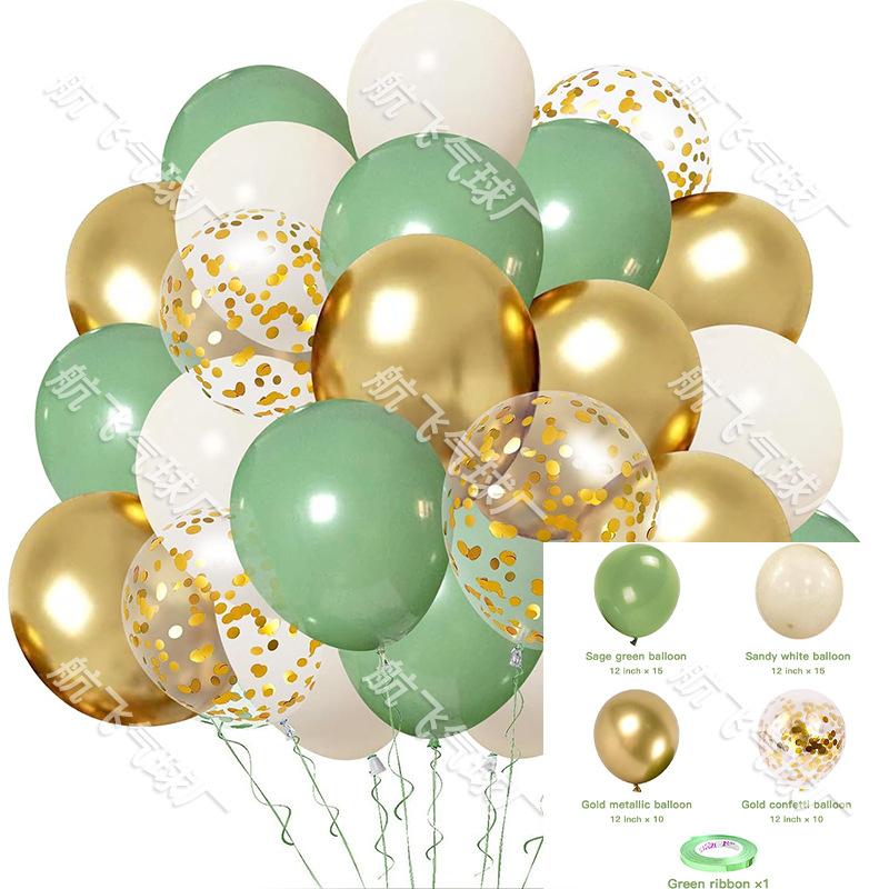 

Wedding Birthday Balloon Decoration Set Outdoor Party Arch Green Jungle Balloon Set 7