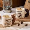 Camping Teddy Collection Ceramic Cup Large Capacity High Precision Mug Household Breakfast Cup Couple Cup Souvenir