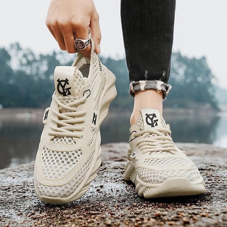Men's shoes Thin mesh hollow sneakers New men's casual shoes Comfortable and breathable soft-soled shoes