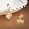 High-end Earrings Classic Seashell and Four-leaf Clover Earrings