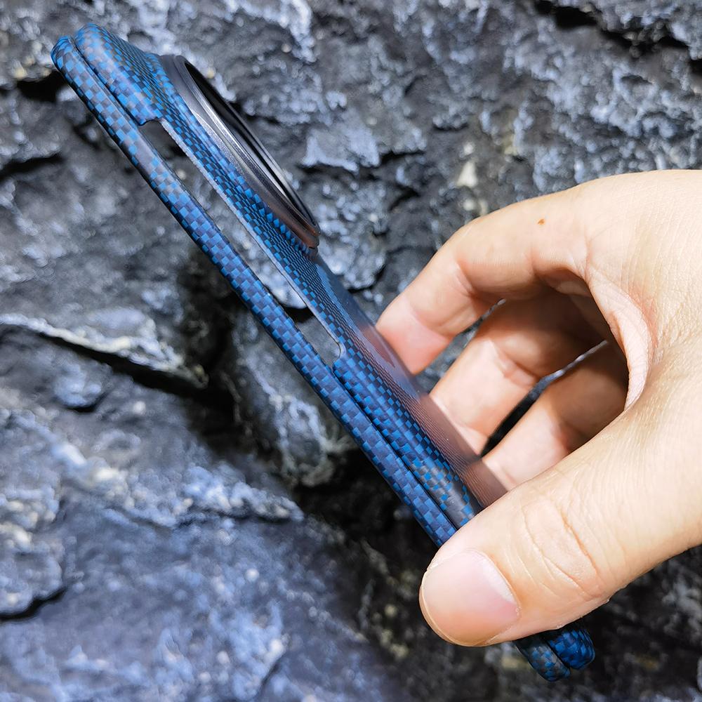 Carbon Fabric Fiber Aramid Phone Case Compatible Magsafe Magnetic Wireless Charging Shockproof Protect Cover For Honor Magic V5