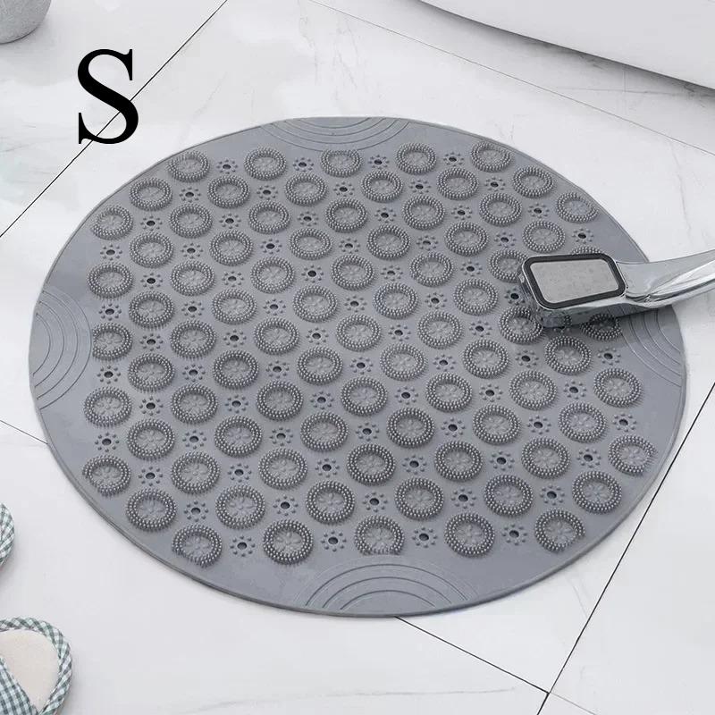 

Bathroom Shower Pad,Suction Cup Circular Bathroom Pad,Shower Blanket with Drainage Hole,Foot Massage Pad,Bathtub Soft Shower Pad