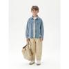 Mark Jenny Boys' Comfortable and Versatile Denim Jacket, Children's Thick Shirt, New Spring 2026 Model 551279