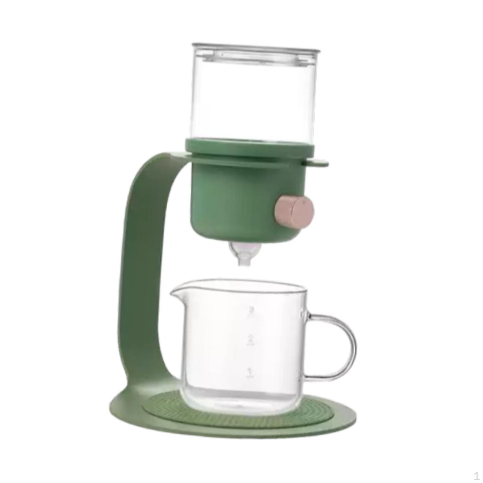 

Полуавтоматический стеклянный чайник Kungfu Drip Portable Tea Pot Set Creative Coffee Lazy