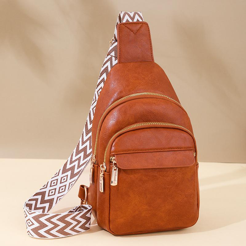 Großhandel Neue High-End Weiche Ledertextur Vintage Damen Vielseitige Outdoor Umhänge Brusttasche für Stilvolles Täglich