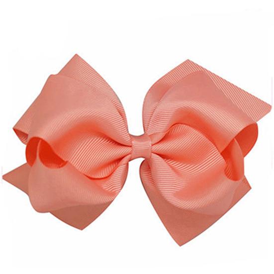 1Pc Girls Large Double Layers Hairbow Hair Bow Grosgrain Ribbon Clip Hairpin