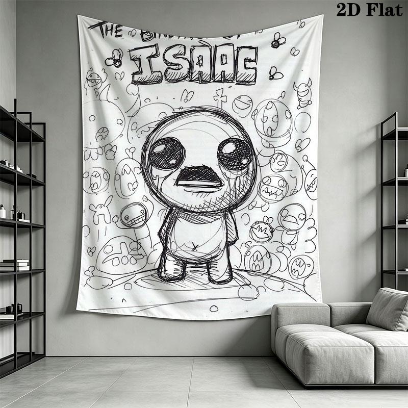 Horror Cartoon Wall Hanging Printed Fabric Blanket Decorative Tapestries for Bedroom Living Room Home Decor