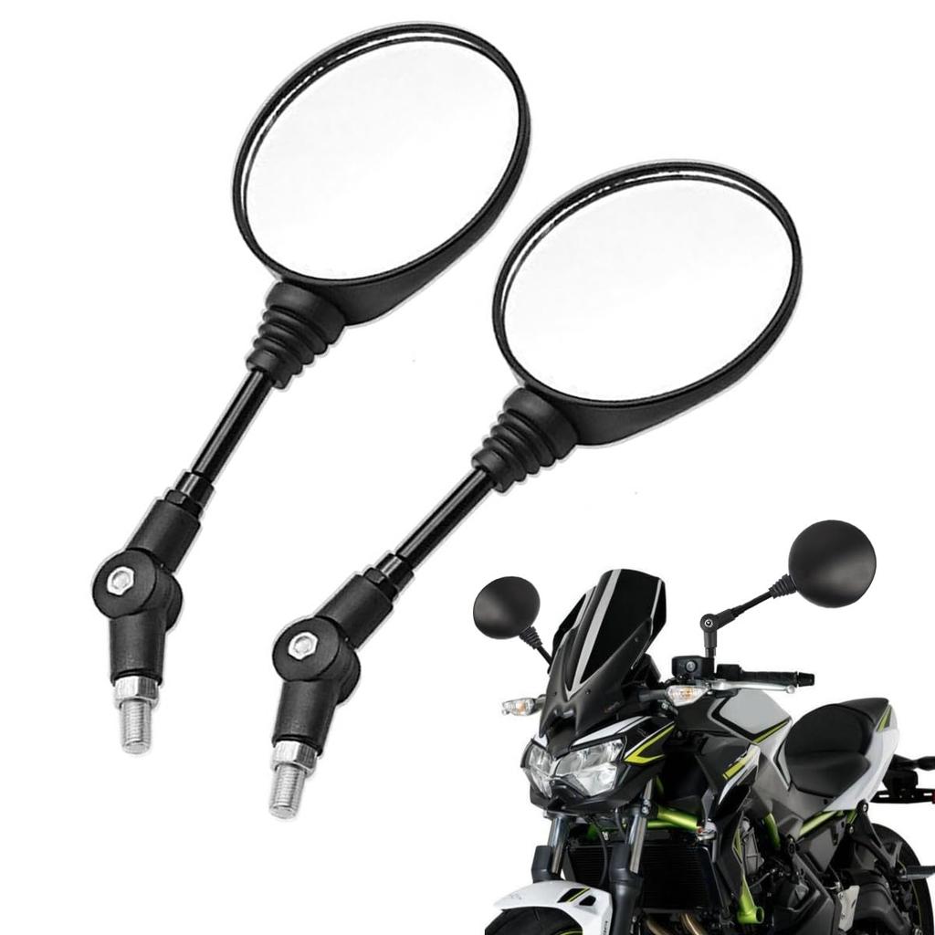 solaay Motorcycle Mirror, 0.3 inch (8 mm), 0.4 inch (10 mm), 5 x Reverse