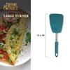 Food-Safe Silicone Turner Kitchen Spatula Ergonomic Handle Non-Stick Cooking Tool Flipping Pancakes Burgers Omelets Safe Durable