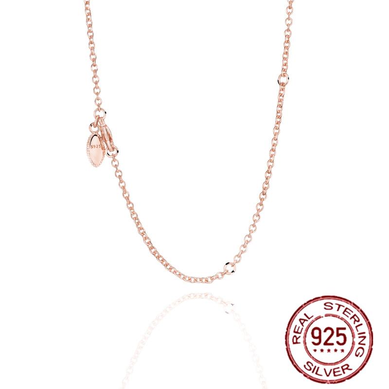 100 copper new Pink Swirl Wishbone Heart Collier Necklaces Ideal For Women Brand Authentic Band Necklaces Jewellery Gift