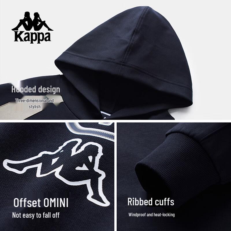Kappa Unisex Color-Blocked Hooded Sweatshirt