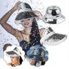 Cappello con Visiera Classico Fashion Palla da Discoteca Festival Vetro Glitter Disco Cappellino Specchio