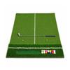 Two-Line Golf Practice Mat with Thickened Insertable Tee and Three-Grass Combination for Swing Training