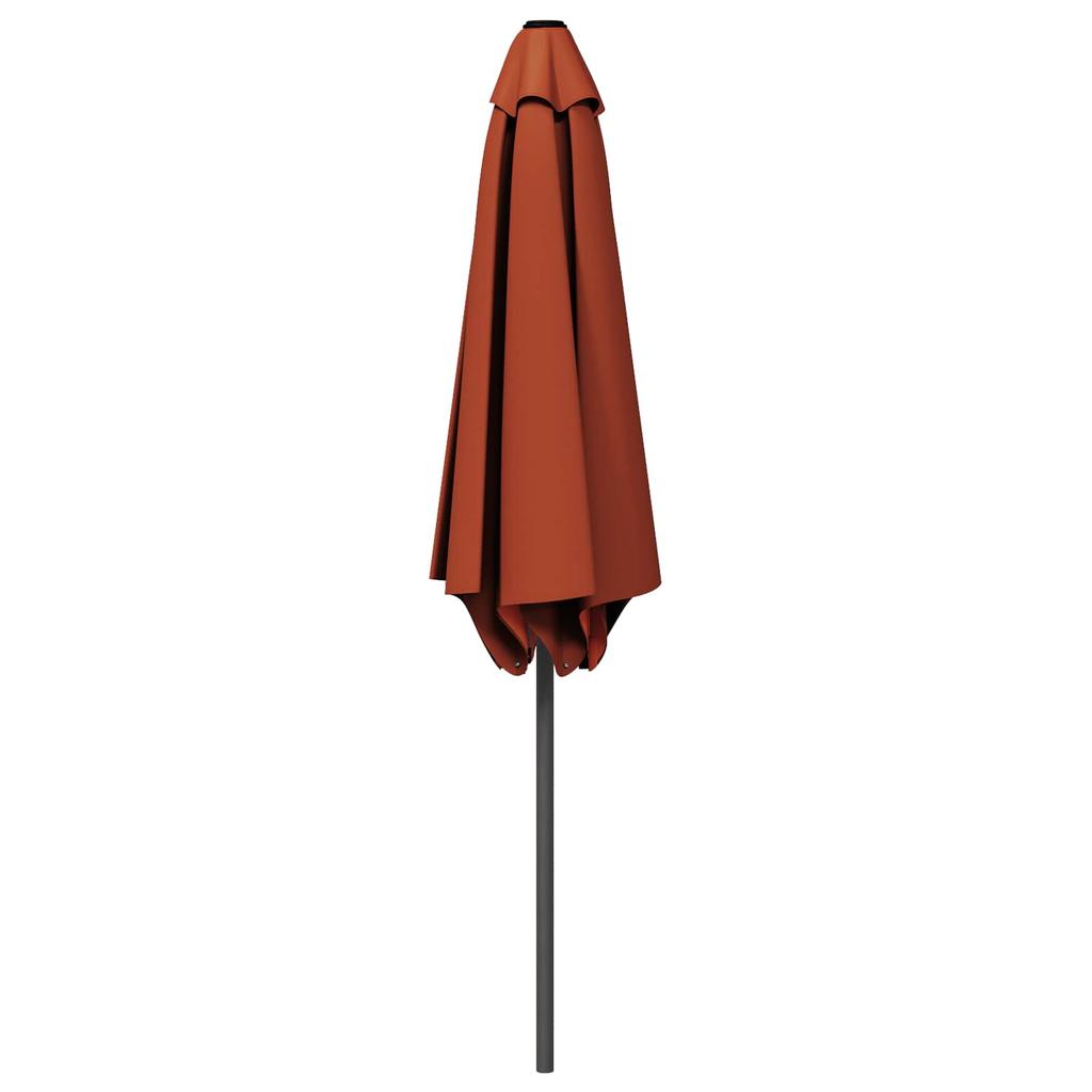 Garden Umbrella with Base 300 X 300 Cm Polyester Rectangular