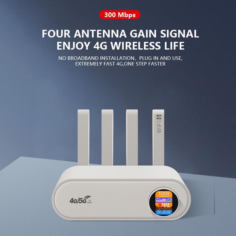 4G LTE WiFi 6 Router: Home/Office, SIM Card Compatible, Europe
