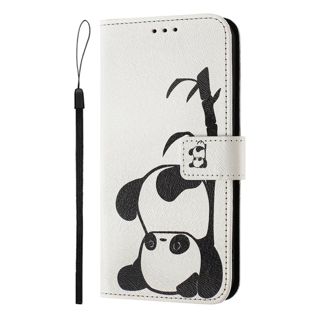 Applicable to Motorola G37 Power mobile phone leather case painted three card flip G67/G77/G87