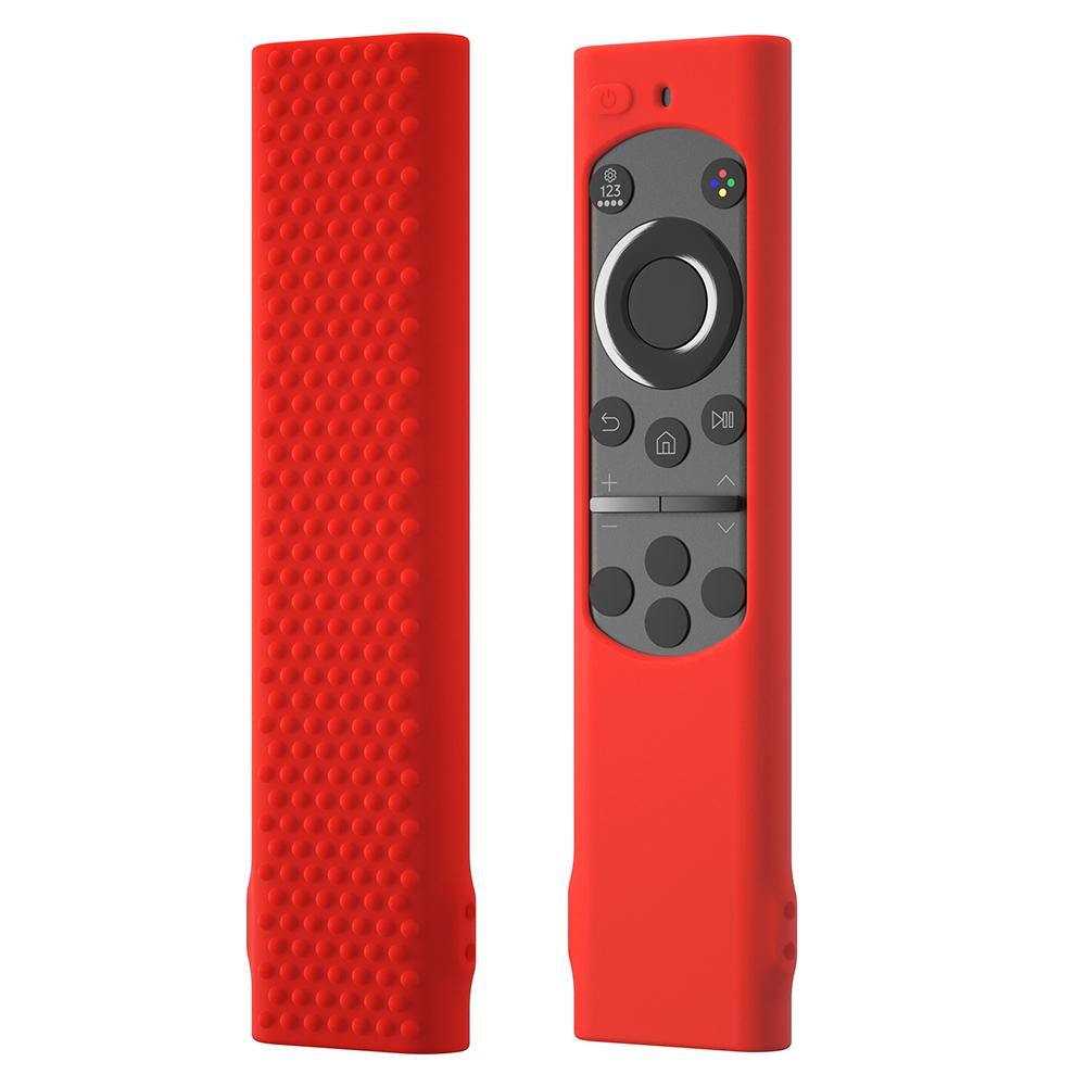 Silicone Cover Remote Case Anti Slip Remote Cover Anti-Fall Shockproof with Lanyard for Samsung BN59-01385A 01391A 01358B Remote