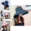 Fashionable Japanese Style Wide Brim Fisherman's Hat For Women With Uv Protection