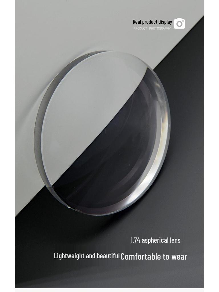 1.74 Ultra-Thin Anti-Blue Light High Power Myopia Spectacle Lenses