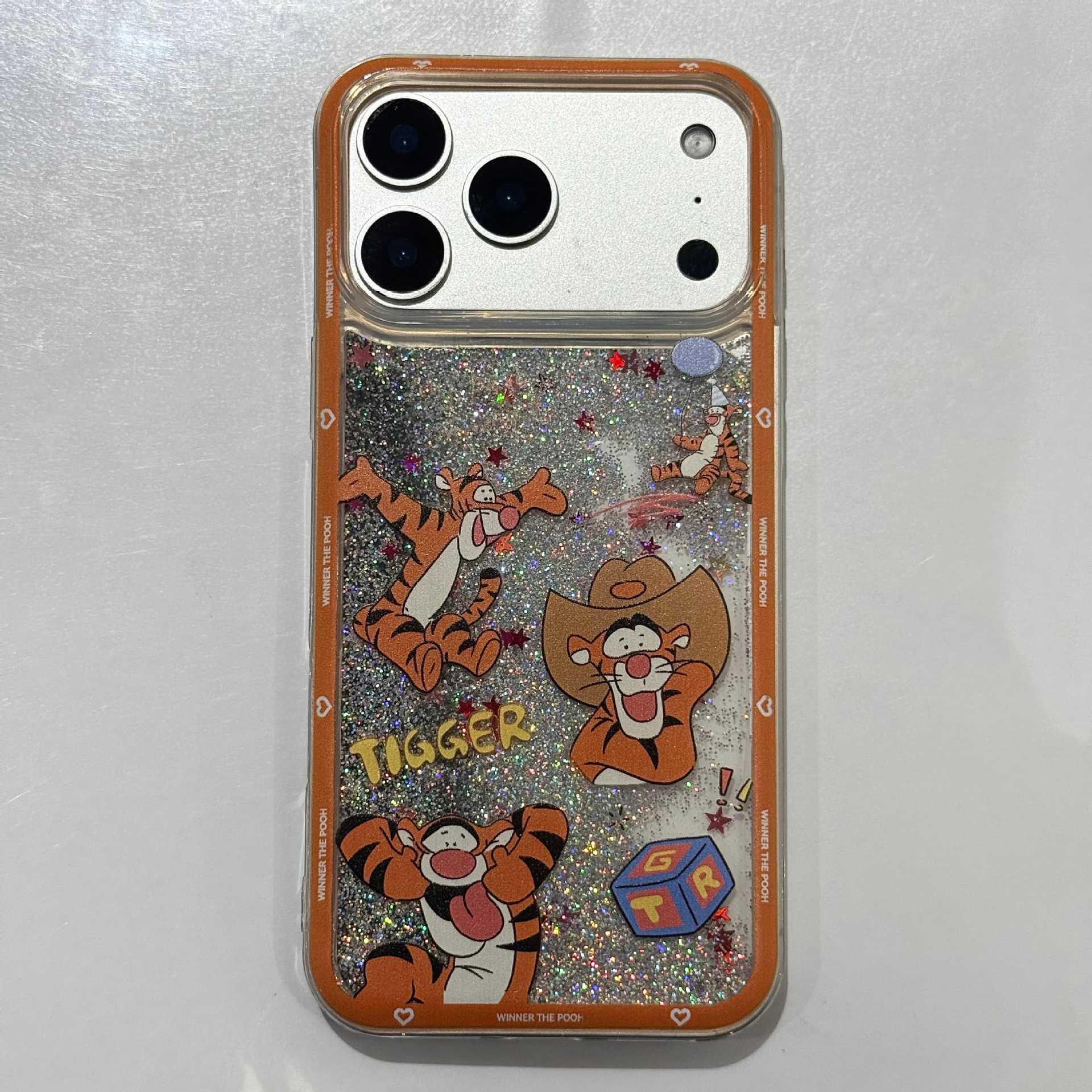 

Tigger & Pooh Glitter Liquid Protective Case for iPhone 17 Pro/16 Pro Max iPhone 15 Pro Max