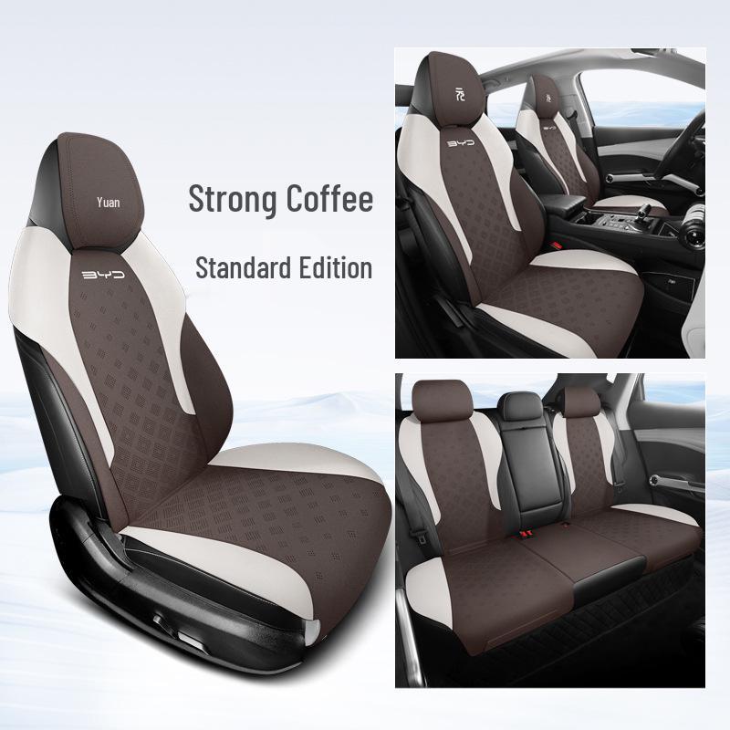BYD Yuan PLUS Suede Car Seat Cover: Ventilated, Breathable Cushion