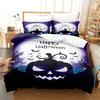 Halloween Pumpkin Cartoon Duvet Cover Pillow Case Home Bedding Set Fun Creative Comforter Sets Gifts for Kids