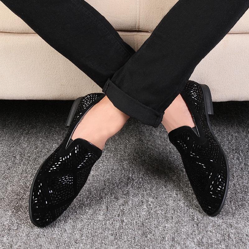 Men Shoes European Heavy Industry Set Foot Loafers Young Shoes Man Breathable Pointed Leather Shoes for Men