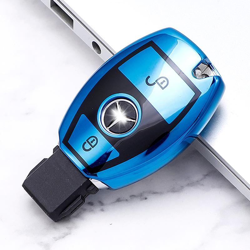 2/3 Buttons Soft TPU Car Remote Key Case Cover Shell Fob for Mercedes Benz A B R G Class GLK GLA GLC GLR W204 W210 W176 W202 W463