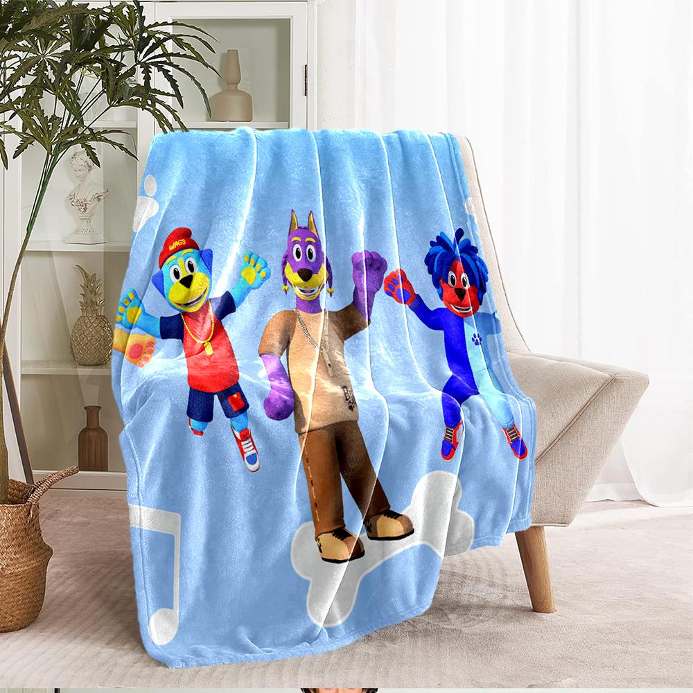 Doggyland Theme Printed Blanket - Perfect for Couch, Bed, Travel & Outdoor Use | Machine Washable, Cozy & Durable.