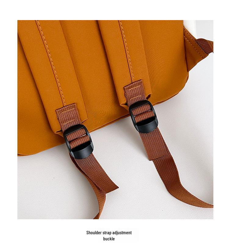 Trendy Cross-Border Color-Block Backpack – Large & Small Sizes for Casual Travel