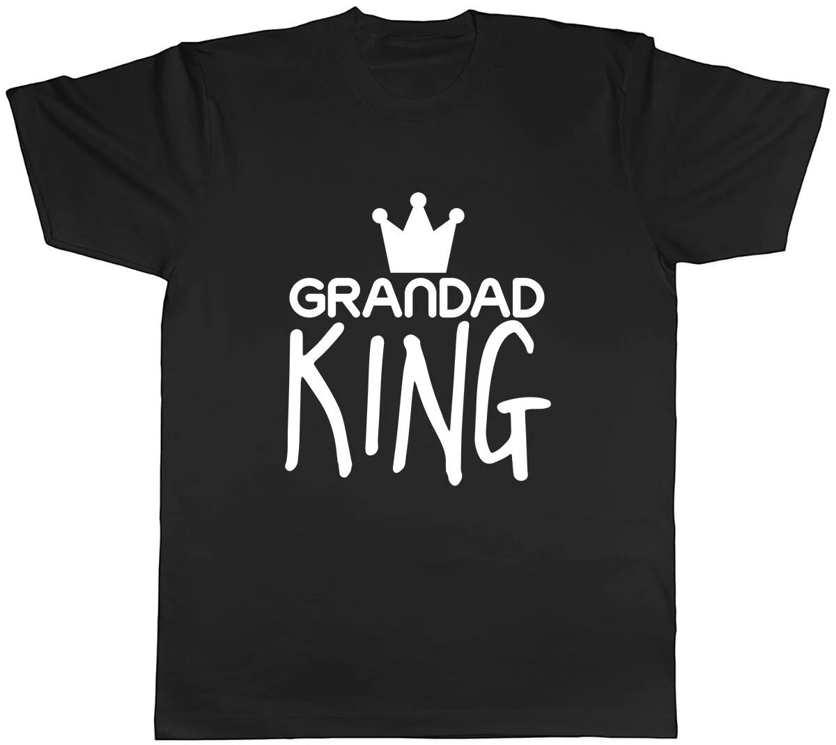 Grandad King Mens Unisex T-Shirt Tee L