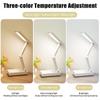Foldable Table Lamp Portable LED Eye Protection Desk Lamp 3 Color Temperature Dimmable Bedside Night Light