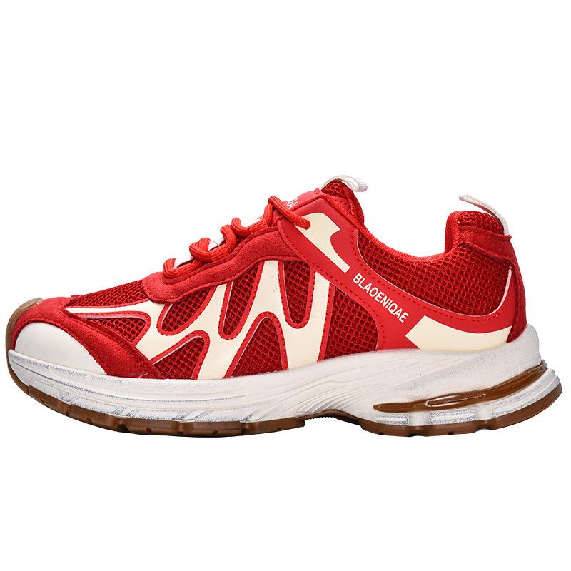 New product hot sale autumn new retro dad shoes platform mesh casual sneakers 5657